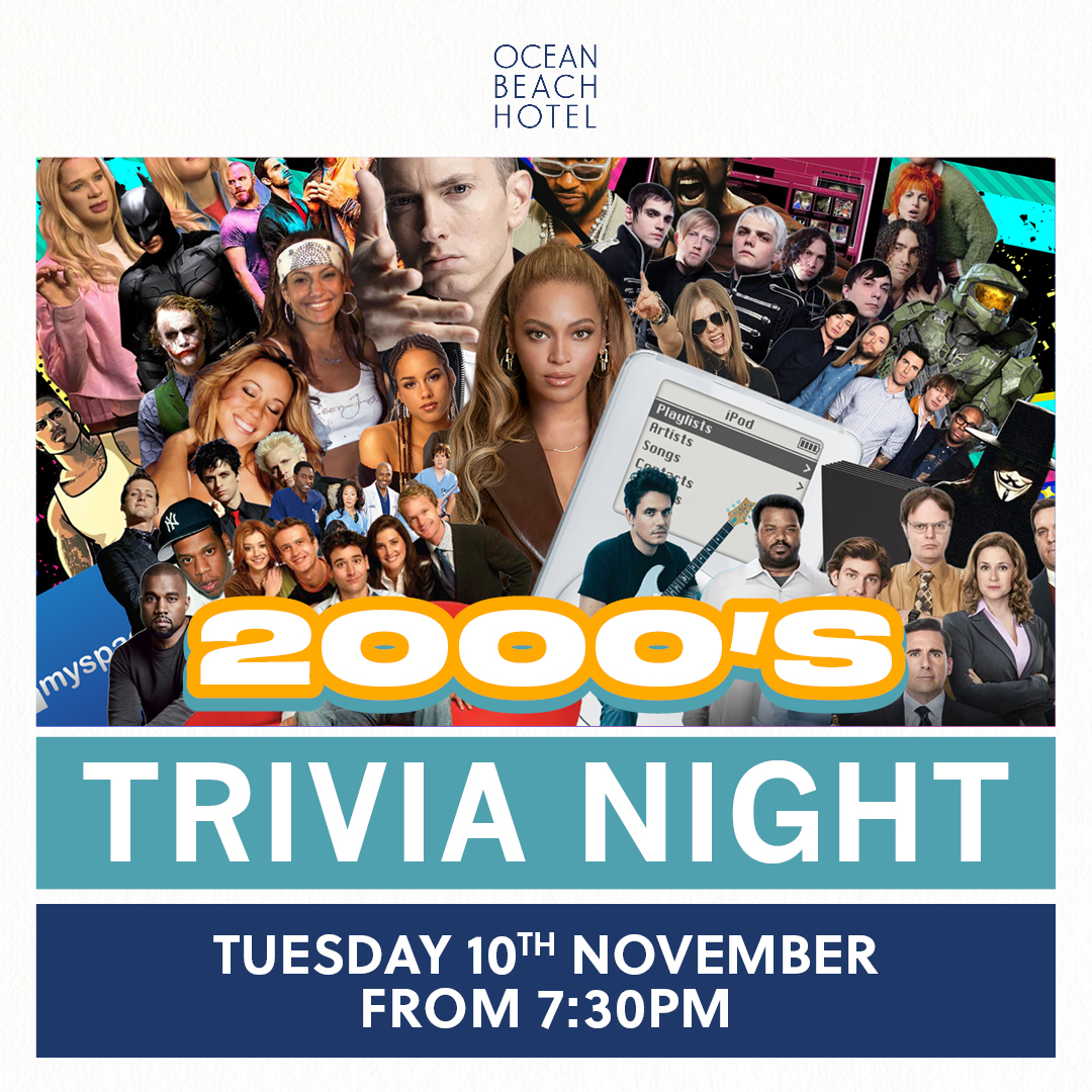 2000s Music Trivia - SOCIAL SQUARE - The Ocean Beach Hotel